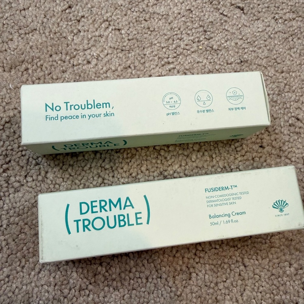 Derma Trouble Fusiderm T Balancing Cream 1.69oz 1/2027 Fusidyne NEW Two Pack